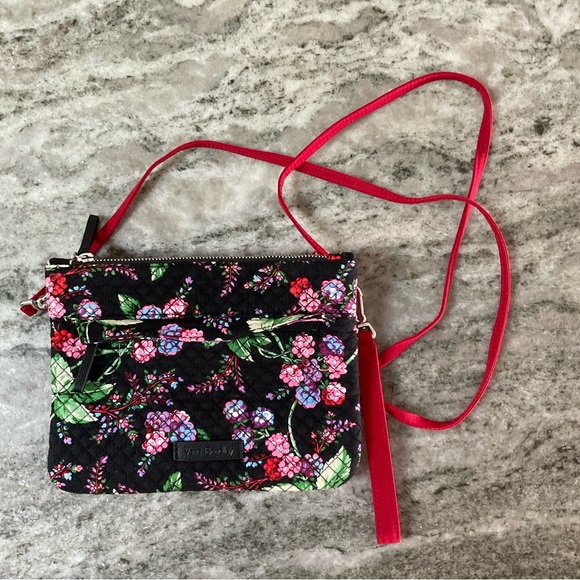 Vera Bradley Winter Berry/Cardinal custom double crossbody bags - Picture 9 of 15